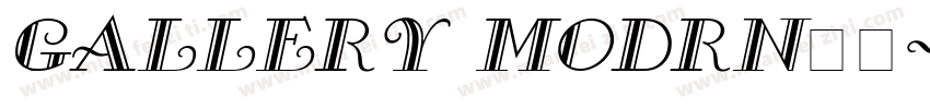 Gallery Modrn字体字体转换